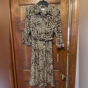 BNWT Calvin Klein leopard dress